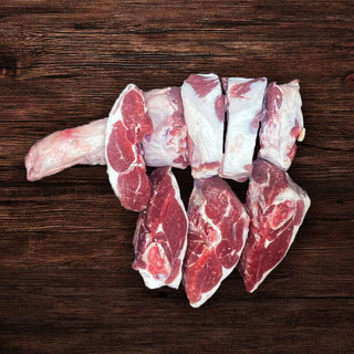 芈羊羊宁夏滩羊肉无脊羊排6斤羊腿手抓羊肉羊小腿 肚包肉 火锅食材清真 前腿手把肉5斤