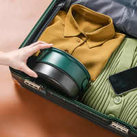 爱尚象 折叠锅便携式旅行锅电煮锅出差分体锅宿舍家用多功能料理锅电煎锅多用途迷你煎煮蒸锅 简约白【汤锅+煎锅+蒸格+餐具套装】
