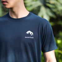 mont·bell 速干t恤男女通用夏季狐狸图案印花舒适透气短袖 1114755 NV