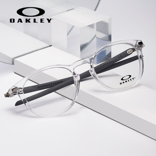 Oakley欧克利眼镜 眼镜框运动镜框骑行跑步男女光学镜架可配度数镜片 8149-03透明 【仅单框】