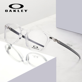 Oakley欧克利眼镜 眼镜框运动镜框骑行跑步男女光学镜架可配度数镜片 8149-03透明 【仅单框】