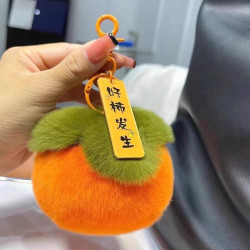 毛绒球挂件 1个
