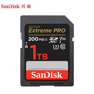 闪迪 Sandisk (  )相机内存sd卡 高速储存卡 佳能内存卡尼康索尼富士sd 4K视频 1T sd卡 SDXC 200Mb/s 富士xt30 xa5 xf100