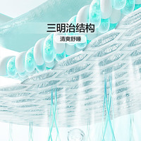 富安娜 月亮湖 可水洗凉感印花席 双人三件套 绿色 1.8*2米【可折叠】 【可水洗印花凉感席】月亮湖