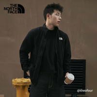 北面男Glacier立领抓绒衣抓绒内胆运动户外保暖TheNorthFace|8AYK 4H0/宇宙黑 XL