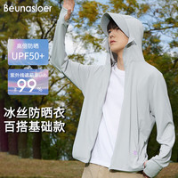 BEUNASLOERBEUNASLOER高弹连帽UPF50+防晒衣 男款-浅灰 XL