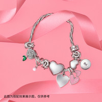 Pandora潘多拉原点蛇骨手链银色扭转绳结素链