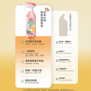 vewin威王洁净大师洁厕泡泡马桶清洁剂洁厕灵多功能清洁去异味除菌慕斯 香氛洁厕泡泡300g*2