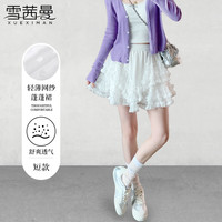 雪茜曼 女士网纱蕾丝短裙 2026
