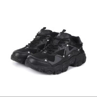 FILA 斐乐 Running MIXR'FM猫爪鞋黑色男女运动休闲鞋1JM02570G001
