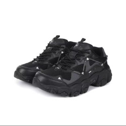 FILA 斐乐 Running MIXR'FM猫爪鞋黑色男女运动休闲鞋1JM02570G001