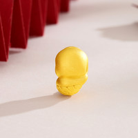 翠绿珠宝 黄金转运珠 足金遇福财蛇转运珠 自戴