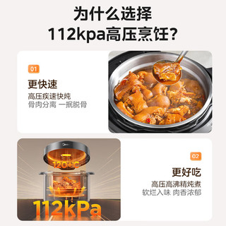 美的 MY-E6930G 112KPa高压 6L 电压力锅
