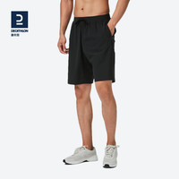 迪卡侬（DECATHLON）短裤运动男速干宽松透气夏季篮球跑步休闲训练FICM 黑色款 L