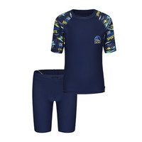 迪卡侬儿童游泳衣男孩男童分体2025青少年专业泳裤套装IVA1