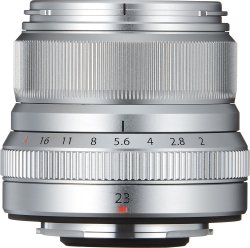 富士 FUJIFILM XF23mm F2 R 耐候镜头，银色