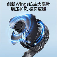 美的(Midea)空气循环扇电风扇落地扇家用摇头台式桌面两用电扇可拆洗节能立式轻音轻羽毛扇宿舍低噪台扇 【AI语音交互 一级能效】直流变频GDI24FD