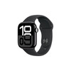苹果 Apple Watch Series 10 智能手表42毫米亮黑色铝金属表壳黑色运动型表带M/LMX1P3CH/B