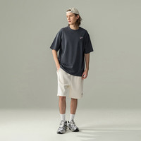 Reebok锐步25春夏男女运动休闲舒适透气圆领针织短袖T恤 25SRE401UGH1 炭黑 M