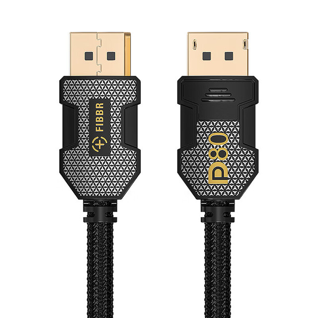 菲伯尔 镀银DP2.1高刷高清线认证版80G高带宽240Hz/360Hz兼容DP1.4电脑显卡接2K4K显示器连接线1.6米