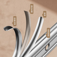 金贵夫人晾衣架手摇升降阳台晾衣架手动晾衣杆顶装家用双杆凉晒衣架挂衣架 冰川银 2m 双杆 10个衣架+免费安装