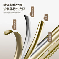 金贵夫人晾衣架手摇升降阳台晾衣架手动晾衣杆顶装家用双杆凉晒衣架挂衣架 香槟金 2.4m 双杆 免费安装