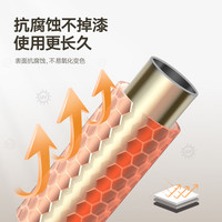 金贵夫人晾衣架手摇升降阳台晾衣架手动晾衣杆顶装家用双杆凉晒衣架挂衣架 香槟金 1.5m 双杆 免费安装