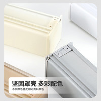 金蝉柔纱帘百叶窗升降卷帘免打孔安装厨房浴室书房飘窗窗帘轨道全套 JCR205-280棕灰色高遮光 100cm*100cm 一平方价格