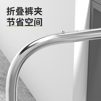 四万公里阳台晾衣防盗窗护栏窗外晾衣架窗户晾晒杆窗台室外伸缩晒鞋架 阳台晾衣架【固定宽度40CM】