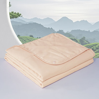 百丽丝水星家纺集团旗下 抗菌十孔纤维夏被A类 山茶茶抗菌十孔纤维夏被 150cm*210cm