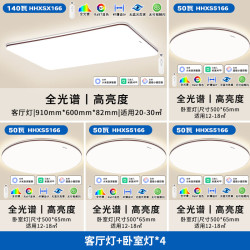 松下 Panasonic 掠影系列 HHXSX166 全光谱吸顶灯套装 四室一厅