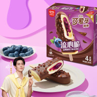 可爱多 棒棒流心脆蓝莓酸奶口味冰淇淋64g*4支  冰淇淋*限.量赠忦值22亓芝士厚乳3杯