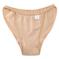 VALOR MAN 少女芭蕾舞纯棉高叉三角裤无痕隐形不漏边丁字裤 舞蹈内裤肉色装 1条