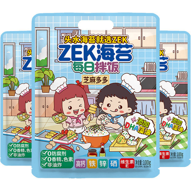 ZEK 每日拌饭海苔 100g*3包
