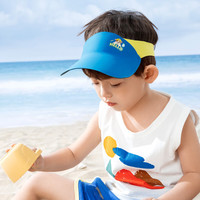 汪汪队立大功(PAW PATROL)汪汪队立大功儿童防晒帽男童遮阳帽女童太阳帽宝宝空顶帽超轻帽子 宝蓝小砾UPF50+ 52-58cm(适合2-8岁)