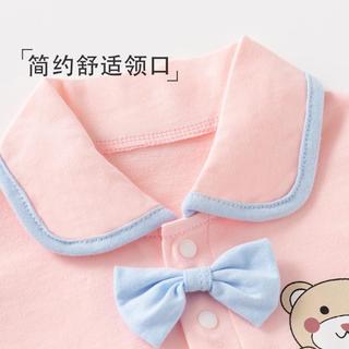【纯棉透气】春秋男女宝宝连体哈衣新生儿三角包屁衣透气爬服