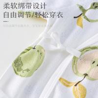 【提花轻薄】婴儿夏季绑带连体衣超柔透气爬服男女宝夏日纯棉哈衣