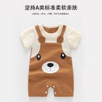 【纯棉透气】春秋婴儿连体衣男女宝宝哈衣纯棉睡衣爬服连体服