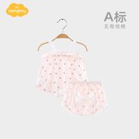 女宝宝吊带套装婴儿夏天家居服公主洋气衣服女童夏季套装