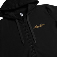 莫斯奇诺(moschino)女式拉链带帽卫衣外套 ZU A 1721 9006 黑色 S