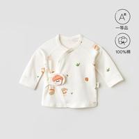 unisunny 婴儿衣服宝宝a类纯棉春夏新生儿打底衣半背衣长袖和尚服