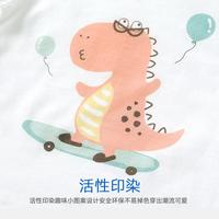 夏季纯棉婴儿卡通内衣套装睡衣空调服薄款儿童两件套