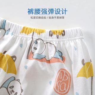 夏季纯棉婴儿卡通内衣套装睡衣空调服薄款儿童两件套