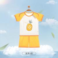 新生婴儿衣服夏季薄款纯棉男女宝宝短袖护肚连体包屁哈衣外出爬服