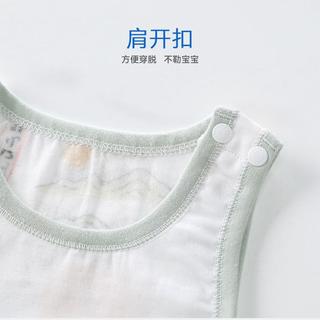 aqpa【新疆长绒棉】夏季儿童背心短裤纯棉套装新生婴儿两件套薄款