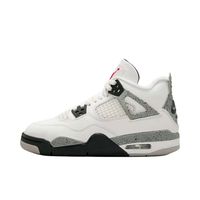 耐克 NIKE Air Jordan 4 Retro OG 中帮儿童篮球鞋 白黑色 IB4171-100