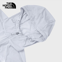 北面（The North Face）【溯水系列】SUN SMOOTH凉感防晒衣UPF50+男女轻薄防水25春夏87VW 0TI/浅灰 3XL