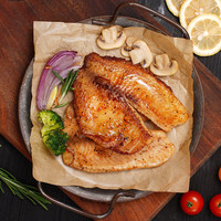 大希地鱼排(罗非鱼) 轻食低脂速食去骨去刺冷冻半成品高蛋白鱼柳鱼肉片 黑椒味鱼排12片+蒜香味鱼排12片 【内含独立小包】