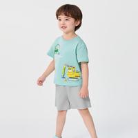 凉感抑菌童装男童短袖套装儿童两件套宝宝衣服2025夏装潮