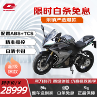 QJMOTOR 钱江赛450燃油摩托车 跑车23款 重型机车 单摇臂 可上牌 灰色